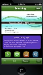 ScanBizCards ScreenShot 2